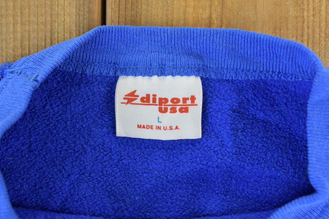 Vintage 1980s Florida Souvenir Colour Block Crewneck Sweatshirt