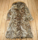 Vintage 1970s Brown Racoon Fur Coat