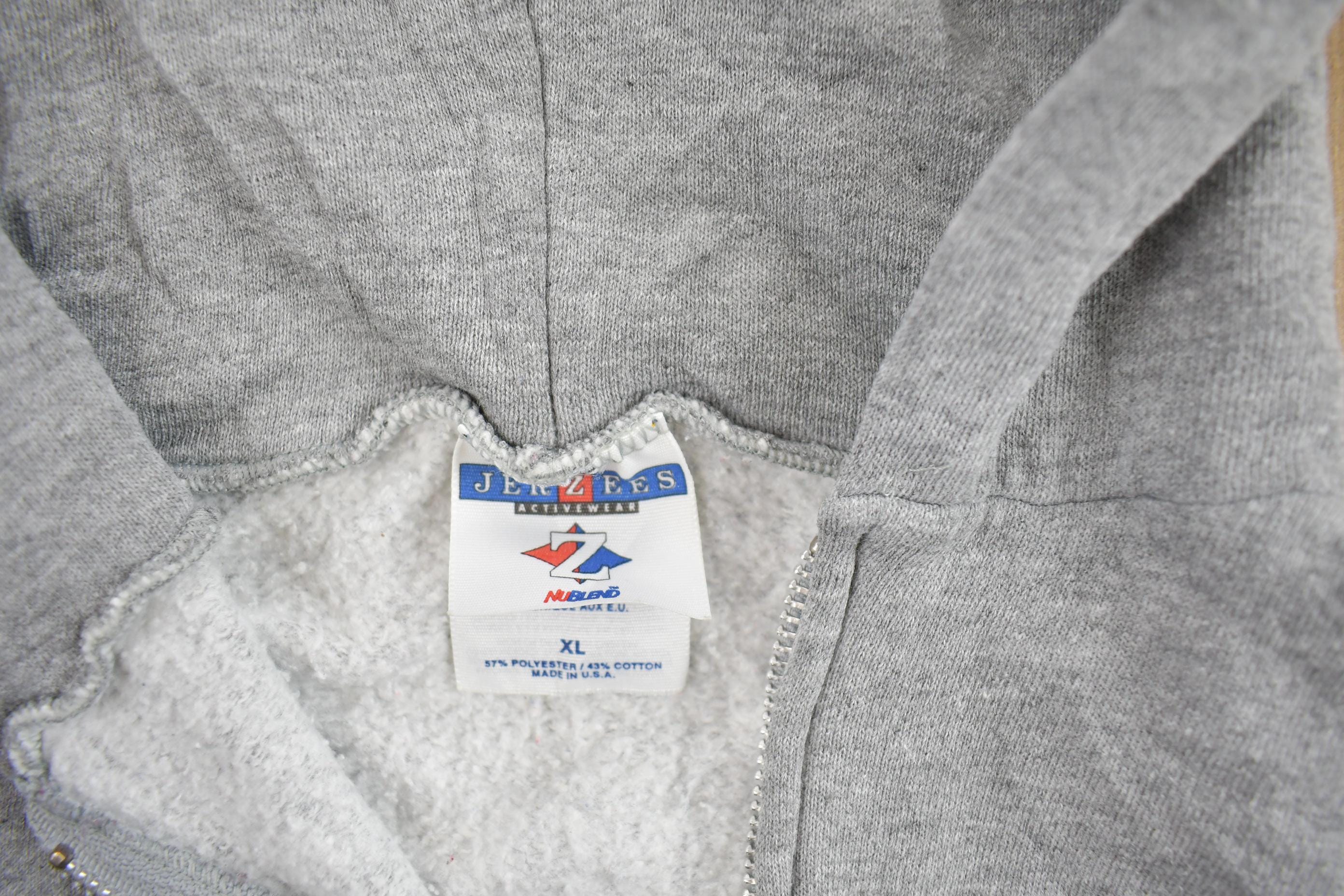 Vintage 1990s Grey Zipper Hoodie