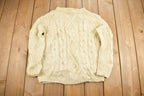 Vintage 1970s Sears Roebuck 3D Cable Knit Sweater