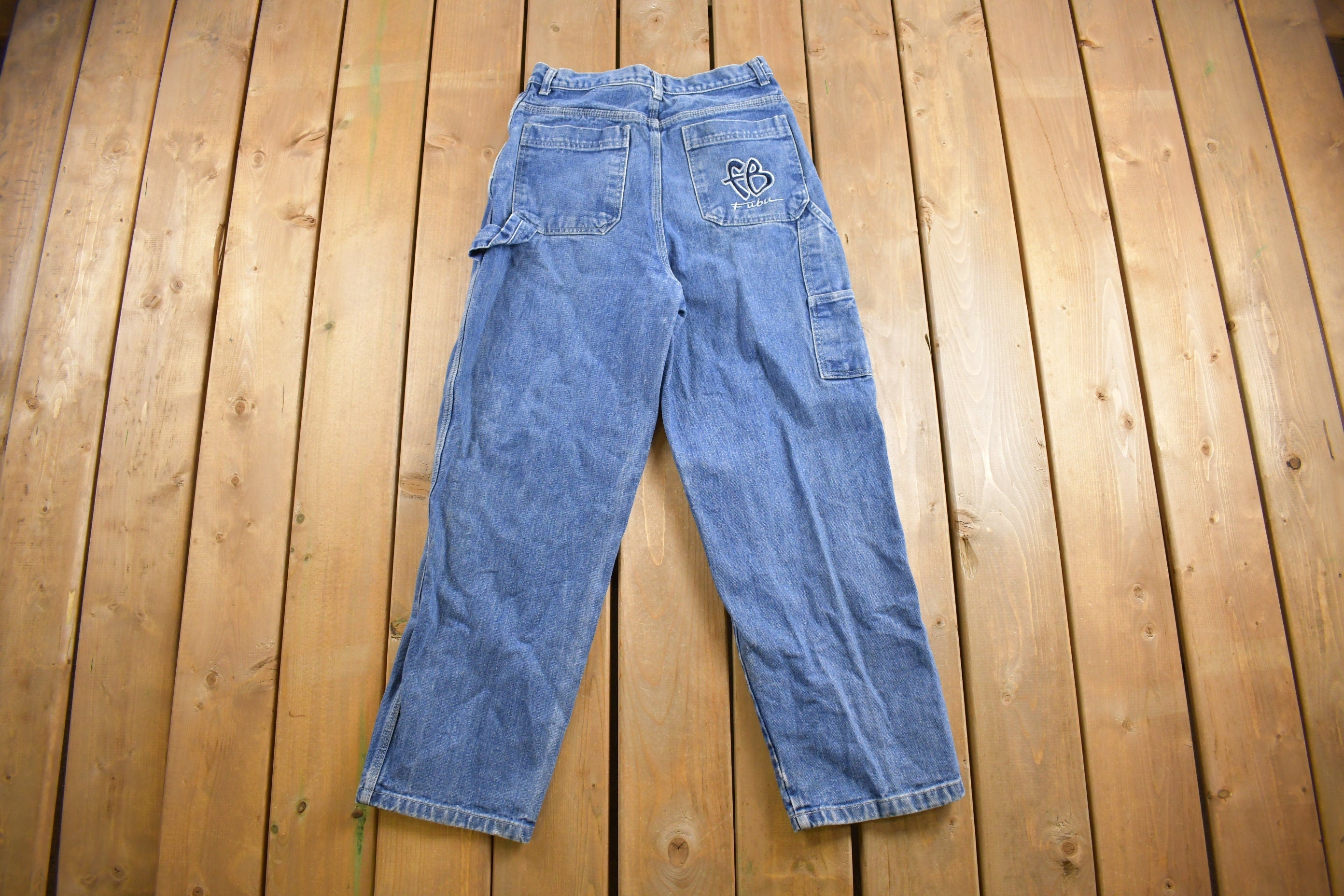 Vintage 1990s Fubu Denim Jeans Size 28 x 27.5
