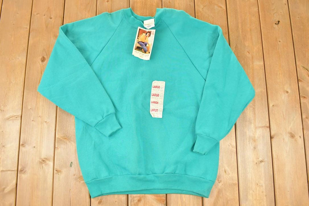 Vintage 1990s Deadstock FOTL Crewneck Sweatshirt Men's L / Made In USA / 90s Blank Sweater