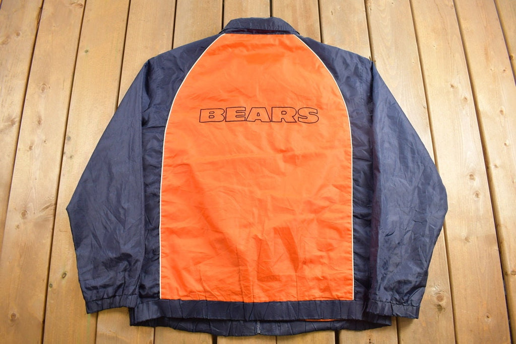 Vintage 1990s Chicago Bears NFL Windbreaker Jacket
