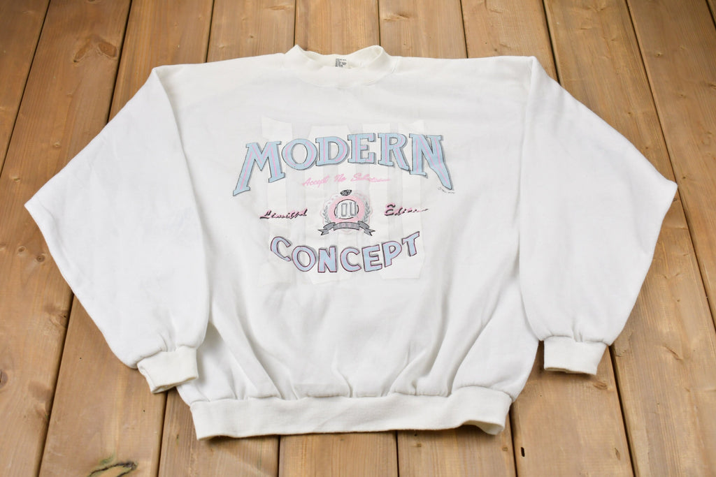 Vintage 1991 Modern Concept Graphic Crewneck Sweatshirt