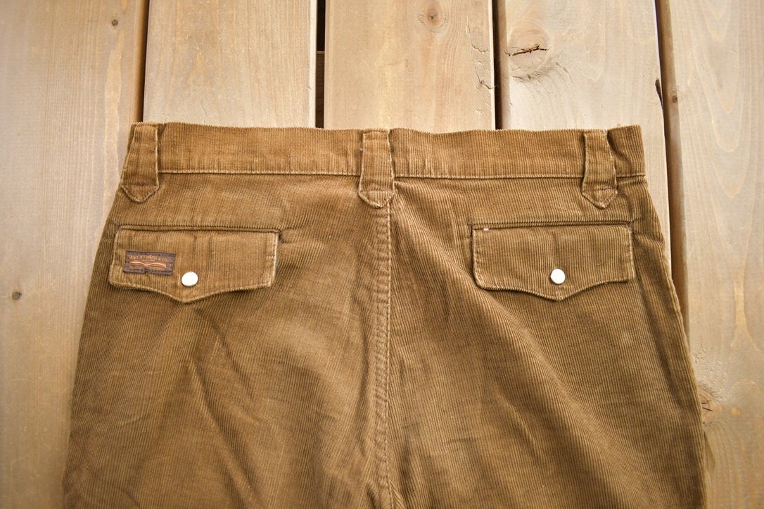 Vintage 1970s Levi's Corduroy Pants Size 34x32
