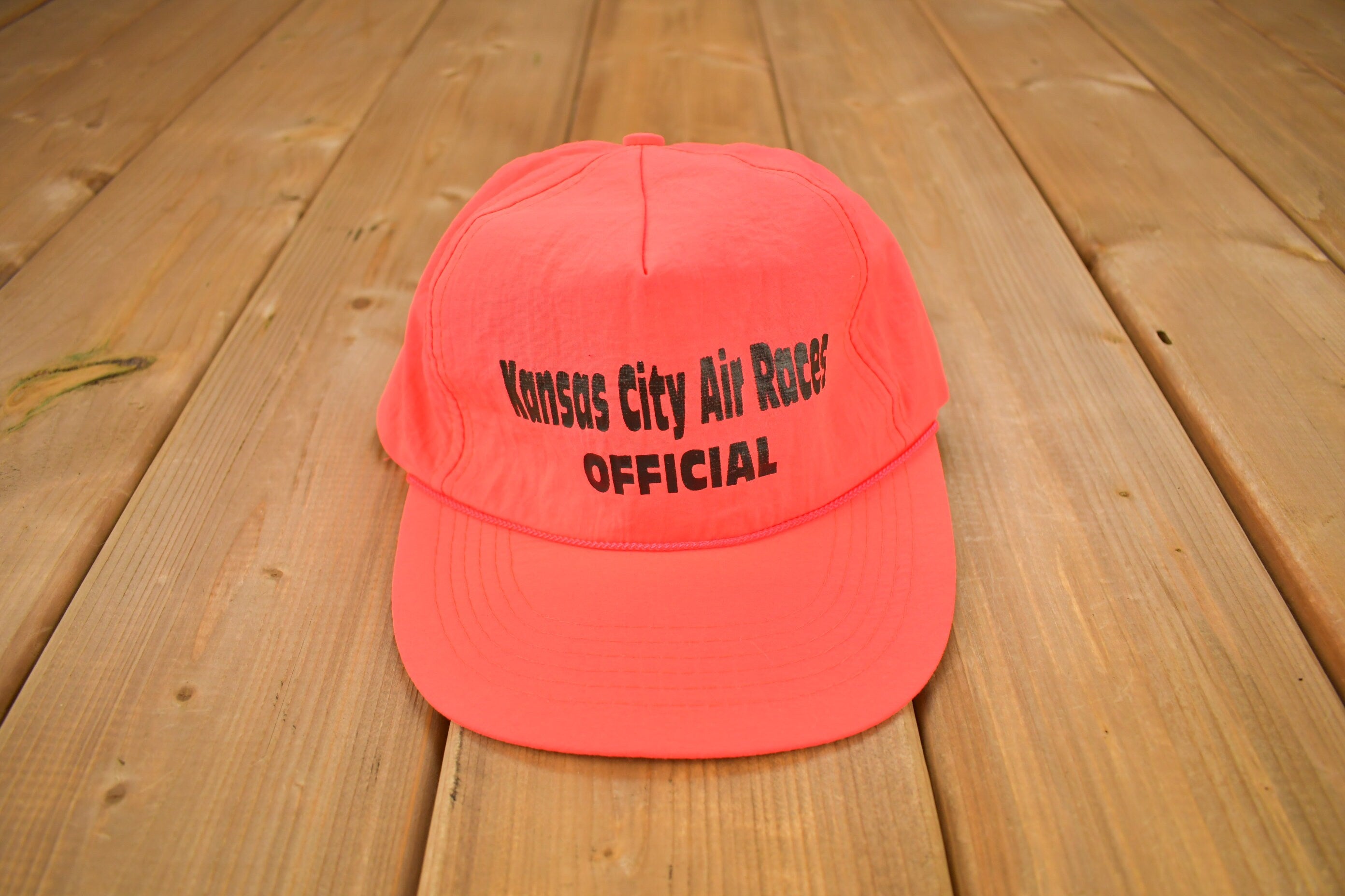 Vintage 1990s Kansas City Air Racer Official Snap Back Hat