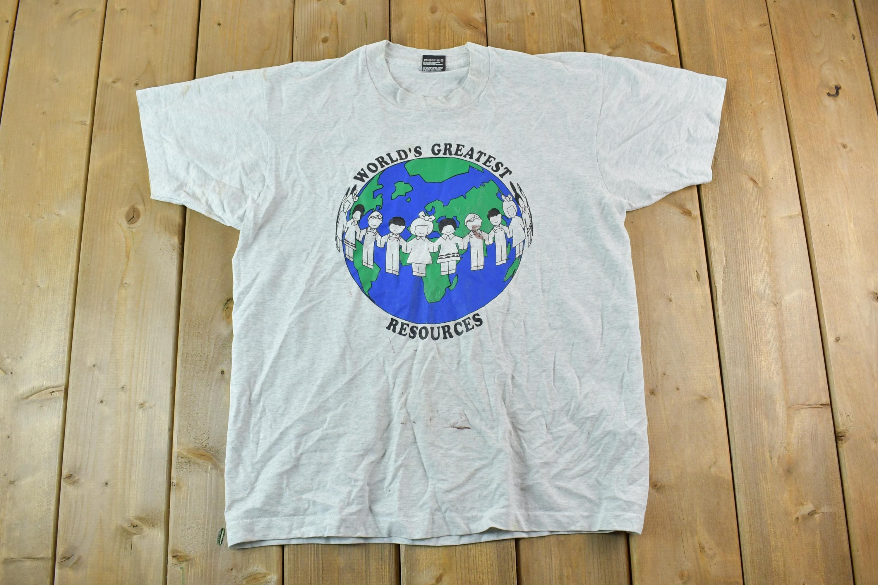 Vintage 1990s World's Greatest Resources Single Stitch T-Shirt