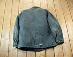 Vintage 1990s Distressed Carhartt Heavy Duty Olive Jacket Made In USA