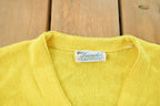 Vintage 1960s Haymaker Lacoste Knit Cardigan Sweater Women's S