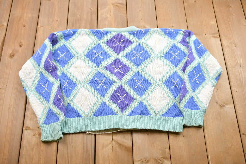 Vintage 1990s JL Plum Knitted Sweater