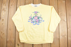 Vintage 1990s Floral Graphic Crewneck