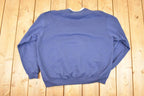 Vintage 1990s Top Stitch Double Collar Cute Floral Embroidered Crewneck Sweatshirt Women's XXL