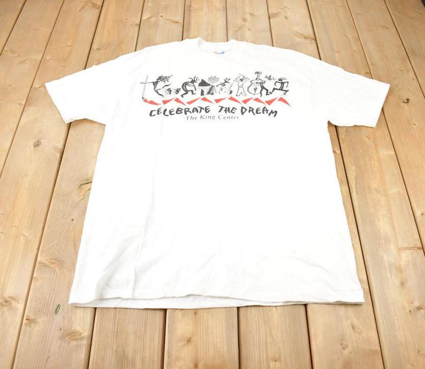 Vintage 1990s Celebrate The Dream The King Center Single Stitch Souvenir Travel T-Shirt Made In USA