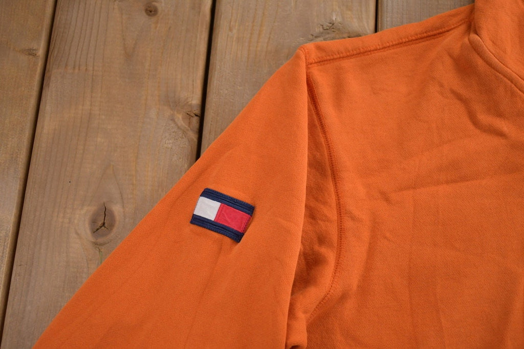 Vintage 1990s Zip Up Tommy Jeans Graphic Hoodie