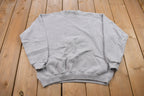 Vintage 1990s Chic Blank Grey Crewneck Sweatshirt
