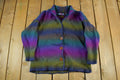 Vintage 1990s Early Winters Wool Cardigan Sweater Jacket Women's S-M