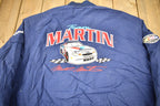 Vintage 1990s Mark Martin Nascar Racing Windbreaker Bomber Jacket