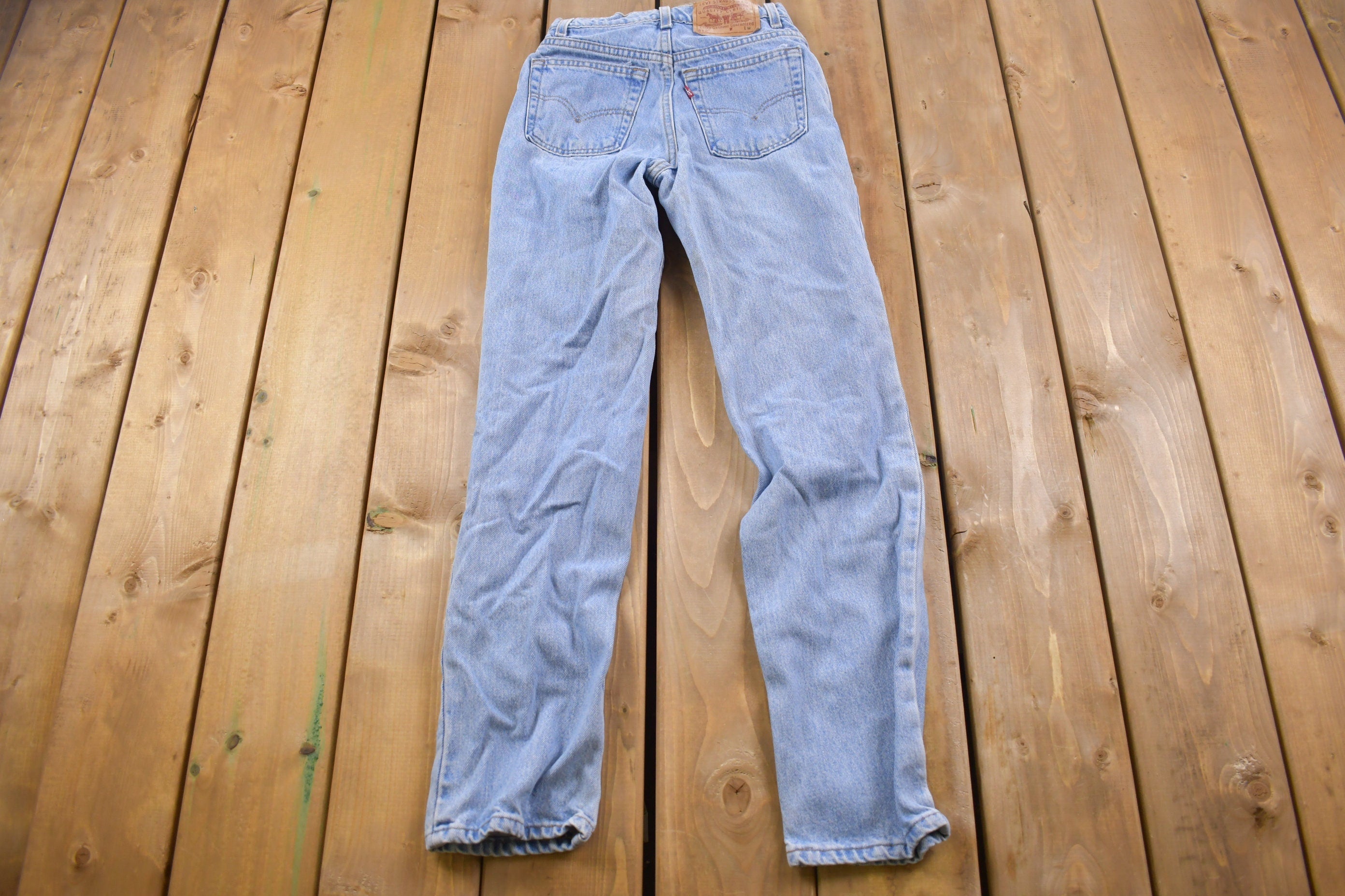 Vintage 1990s Levi's 512 Red Tab Blue Jeans Size 24 x 29