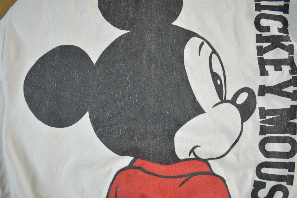 Vintage 1980s Disney Mickey Mouse Crewneck Sweatshirt Adult Small