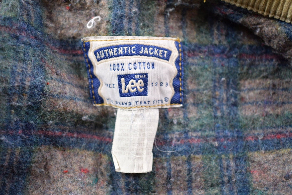 Vintage 1980s Lee Riveted Blanket Lined Jean Jacket