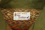 Vintage 1970s Baby Alpaca 100% Wool Knit Sweater Mens M