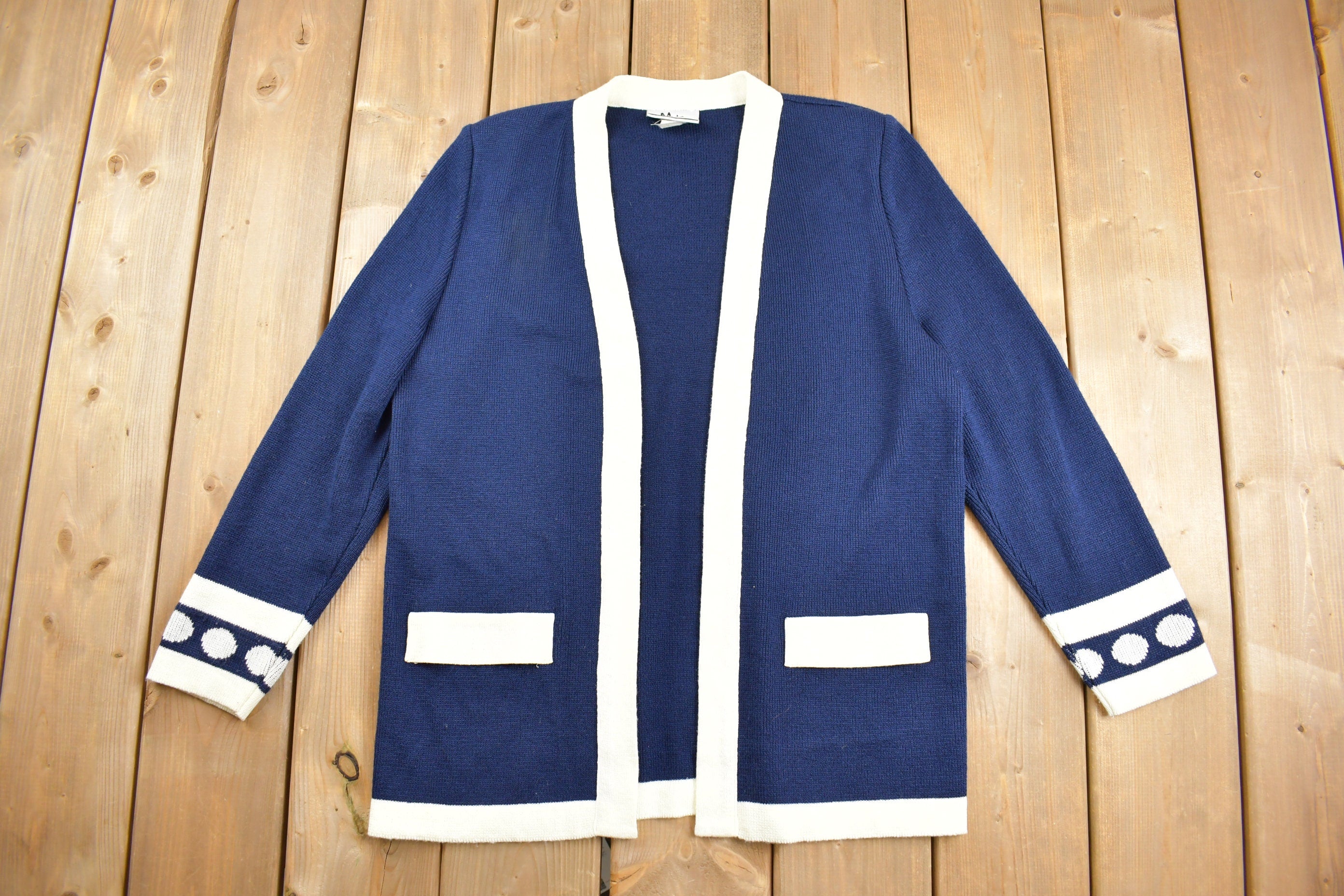 Vintage 1990s Mita Knit Cardigan Sweater