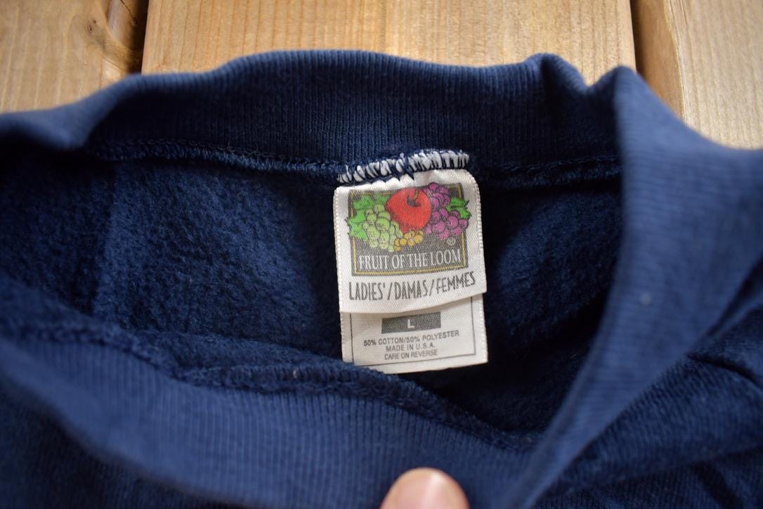 Vintage 1990s Blank Fruit Of The Loom Crewneck Sweatshirt Made In USA