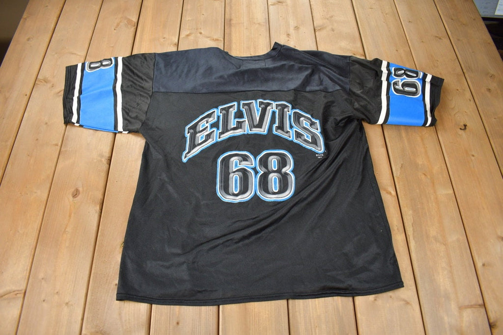 Vintage 1990s Elvis Presley Graceland 68 Football Jersey Made In USA