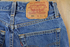Vintage 1990s Levi Strauss 501 Red Tab Button Fly Denim Jeans Size 26 x 36