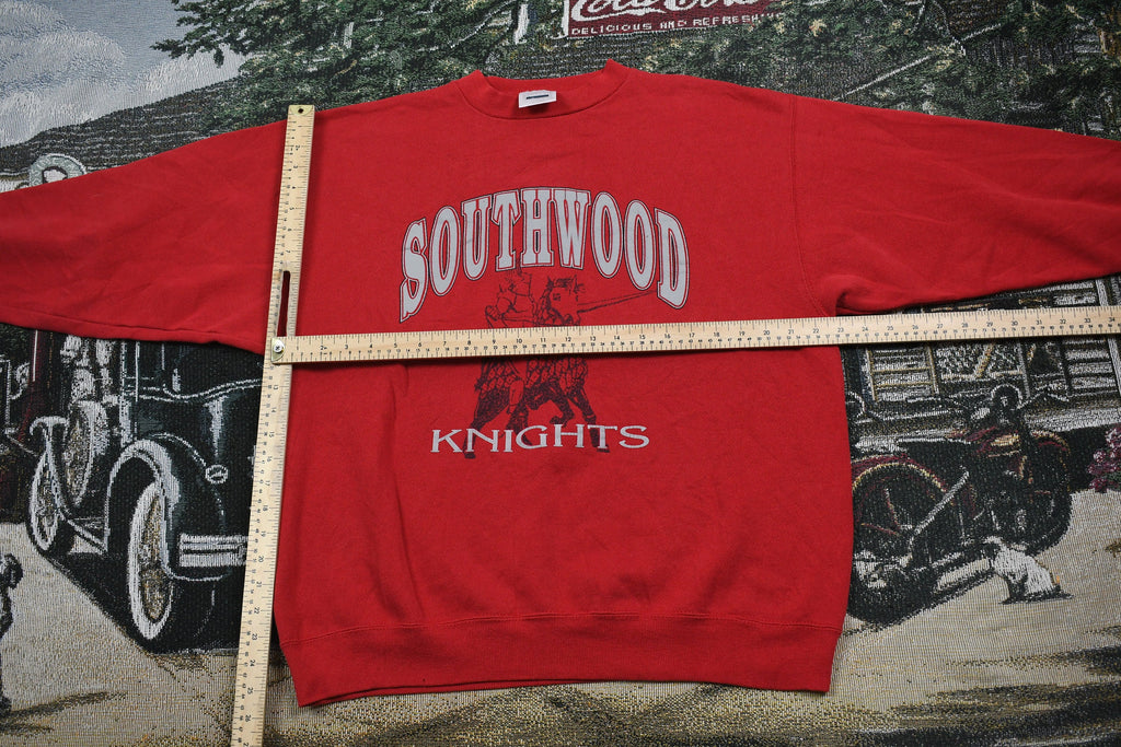 Vintage 1990s Southwood Knights Crewneck Sweater Sportswear Graphic