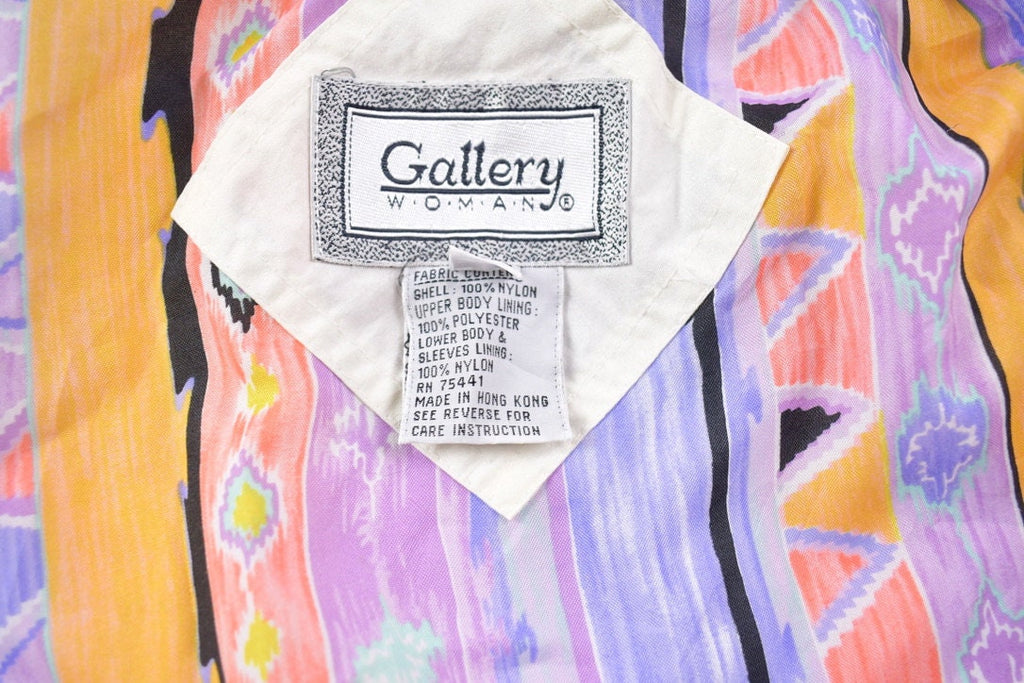 Vintage 1980s Gallery Woman Full Zip Windbreaker Jacket