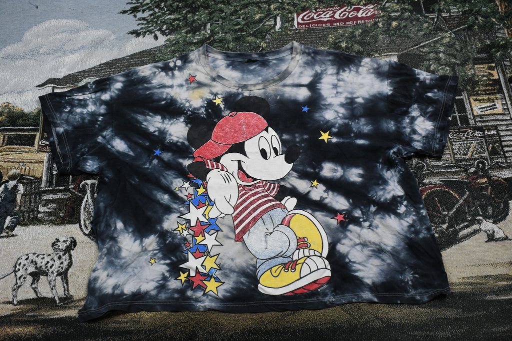 Vintage 1990s Disney Mickey Mouse Cartoon Graphic T Shirt