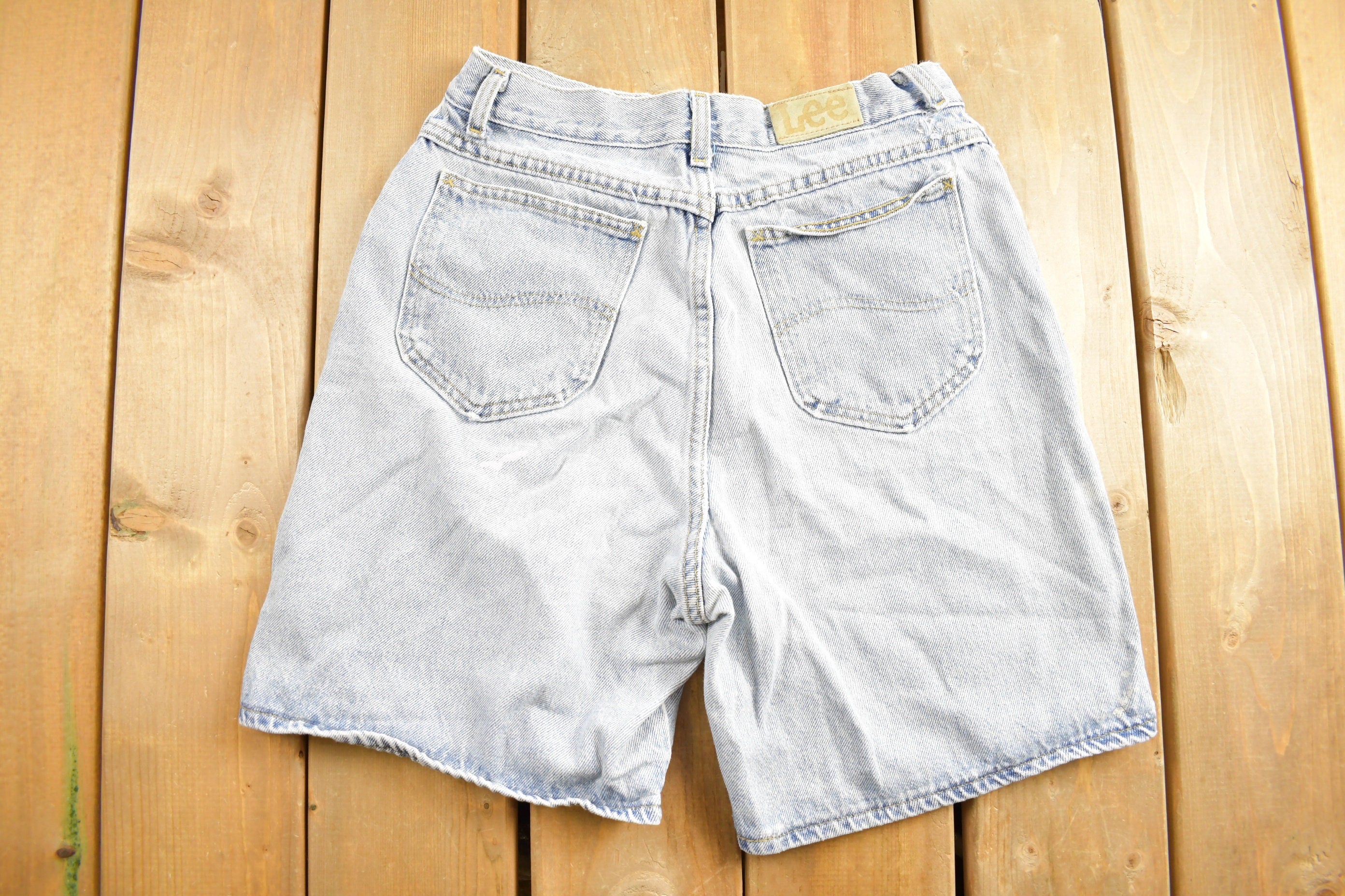 Vintage 1990s Lee Paint Splattered Jean Shorts 29 x 7