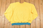 Vintage 1980s Florida sailboats Graphic Print Crewneck Sweatshirt Mens L