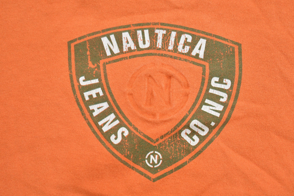 Vintage 1990s Nautica Jeans Company Graphic Long Sleeve T Shirt