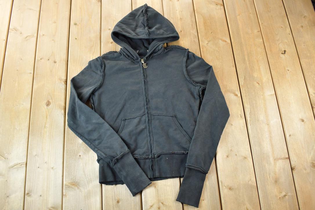 Vintage 1990s T Blank Blank Zip Up Hoodie Made In USA