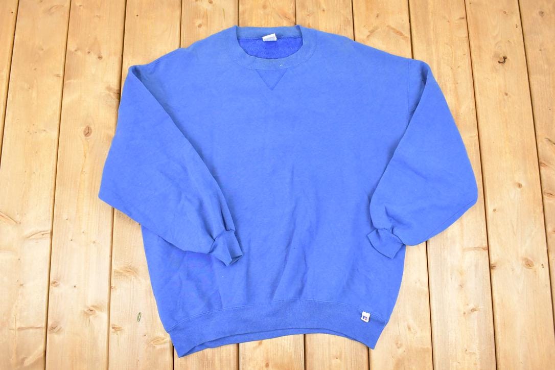 Vintage 1990s Russell Athletic Blank Crewneck Sweatshirt Mens XL