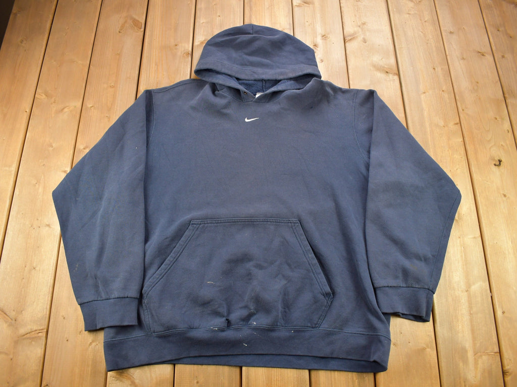 Vintage Y2K Nike Center Swoosh Distressed Hoodie