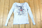 Women Vintage Vigoss Y2K Roses T-Shirt