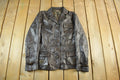 Vintage 1990s Danier Brown Leather Jacket Women's Medium /