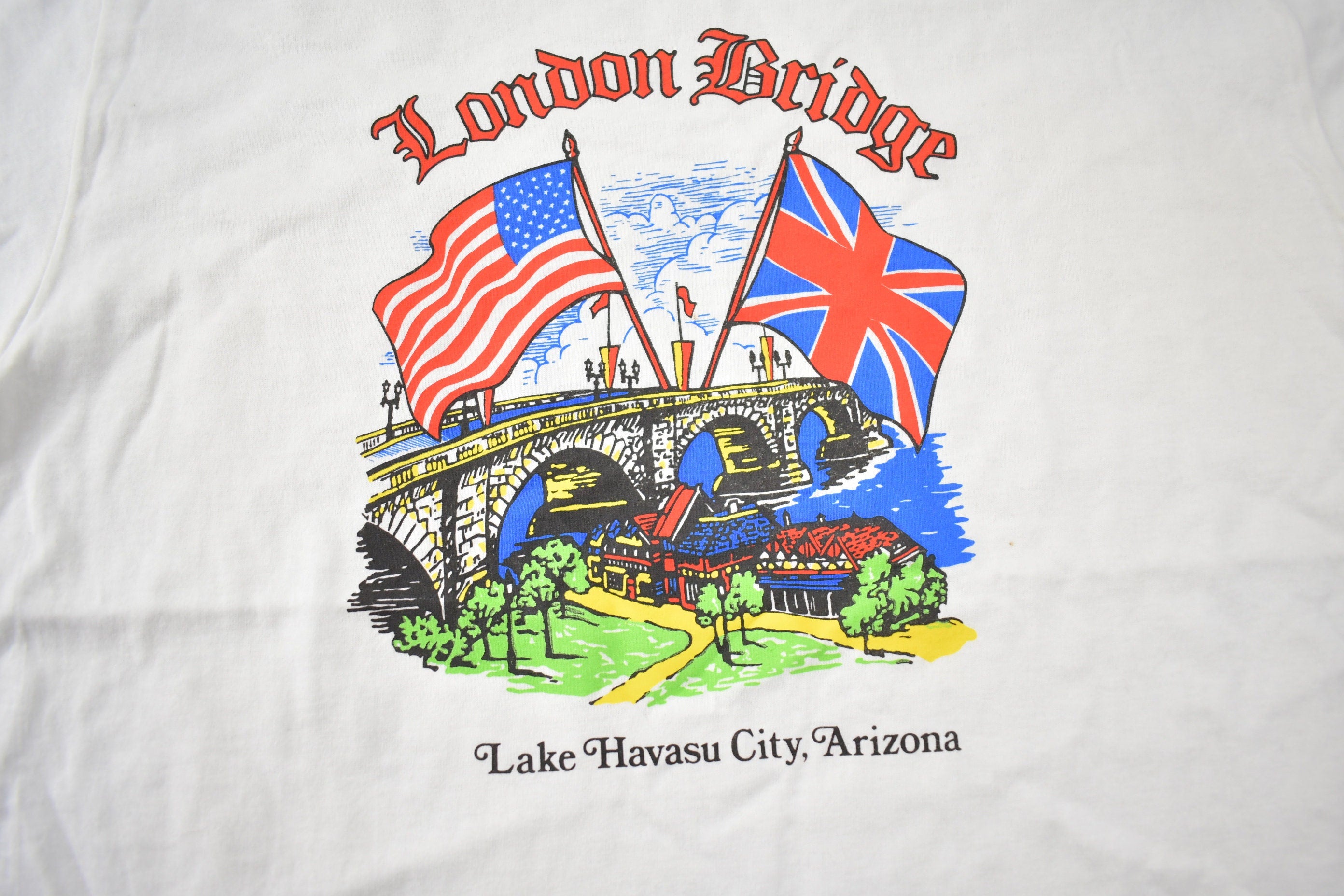 Vintage 1990s London Bridge Lake Havasu City Arizona Souvenir T Shirt
