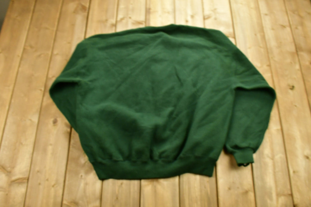 Vintage 1990's "Let It Snow" Snowman Embroidered Crewneck , 90s Holiday Crewneck , Made In USA , Winter Wear , Festive Graphic