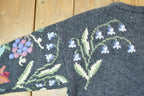 Vintage 1990s Talbots Petites 100% Wool Knit Quarter Button Cardigan Sweater