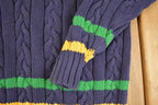 Vintage 1990s Gap Cable Knit Deep V Neck Sweater Men's S /