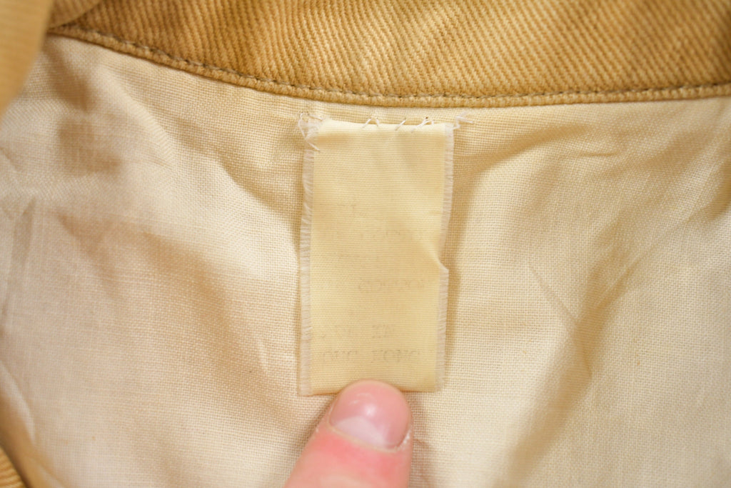 Vintage 1980s Leather Button Up Jacket