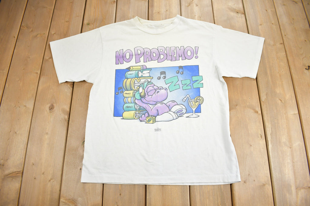 Vintage 1990s No Problemo Funny Graphic T Shirt