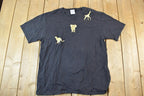 Vintage 1990s Golden African Elephant Outdoors T-Shirt