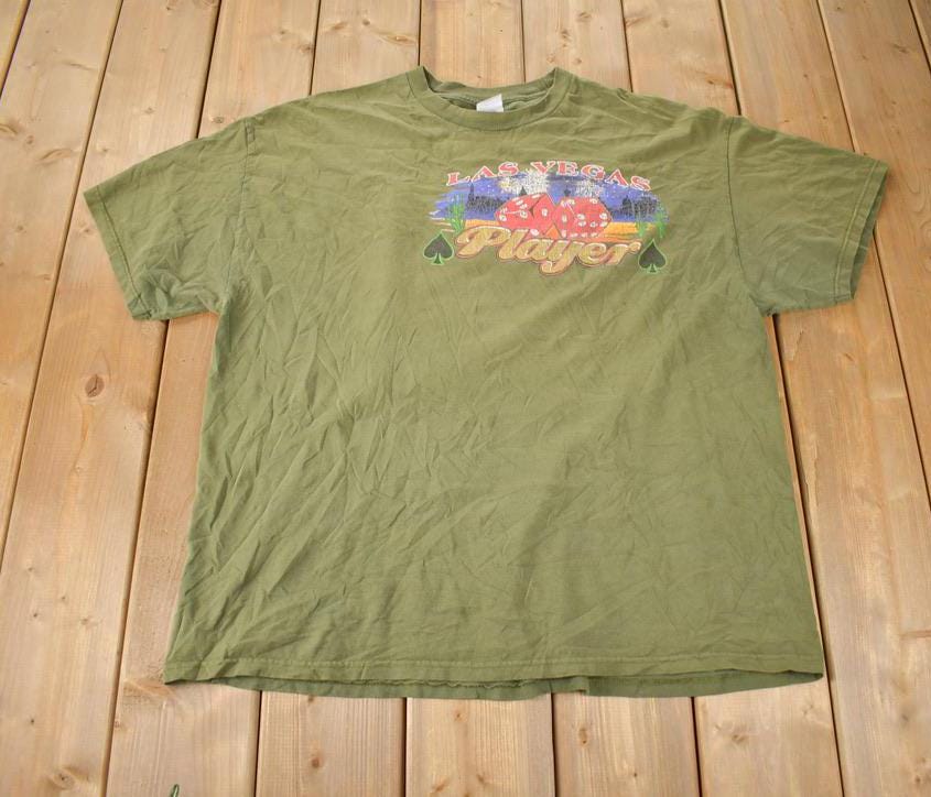 Vintage 1990s Las Vegas Souvenir Travel T Shirt Made In USA