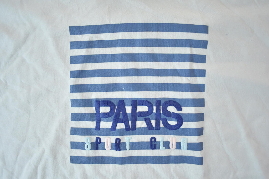 Vintage 1990s Paris Sport Club Crewneck Sweatshirt