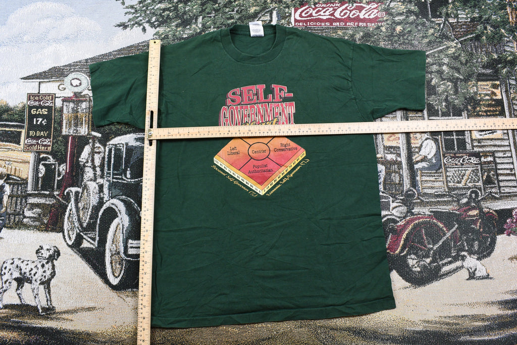 Vintage 1990s Self Government Chart Single Stitch T-Shirt